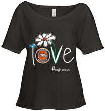 Load image into Gallery viewer, Love my Broncos Denver Broncos daisy fan shirt