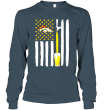 Load image into Gallery viewer, Denver Broncos Beer american flag shirt