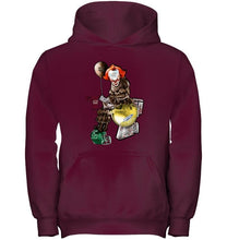 Load image into Gallery viewer, IT Western Michigan Broncos in toilet halloween hoodie