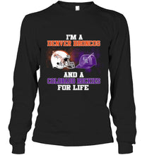 Load image into Gallery viewer, i'm a Denver Bronco and a Colorado Rockie for life shirt
