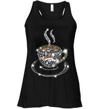 Load image into Gallery viewer, Denver Broncos coffee cup diamond glitter shirt