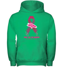 Load image into Gallery viewer, Denver Broncos fight like the Broncos br east cancer warrior shirt