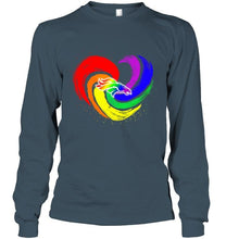 Load image into Gallery viewer, Denver Broncos lgbt tornado heart shirt