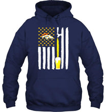 Load image into Gallery viewer, Denver Broncos Beer american flag shirt
