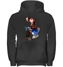 Load image into Gallery viewer, IT Boise State Broncos in toilet halloween hoodie