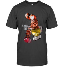 Load image into Gallery viewer, IT Denver Broncos in toilet halloween hoodie