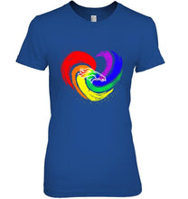 Load image into Gallery viewer, Denver Broncos lgbt tornado heart shirt