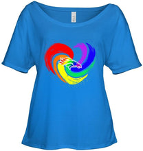 Load image into Gallery viewer, Denver Broncos lgbt tornado heart shirt