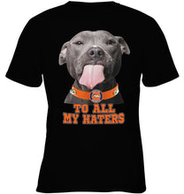 Load image into Gallery viewer, Denver Broncos to all my haters pitbull shirt