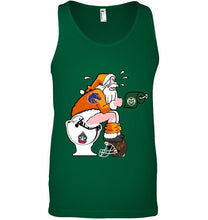 Load image into Gallery viewer, Santa Boise State Broncos in bathroom shirt