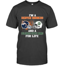 Load image into Gallery viewer, i'm a Denver Bronco and a Colorado State Ram for life shirt