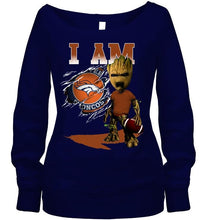 Load image into Gallery viewer, I am Denver Broncos groot shirt