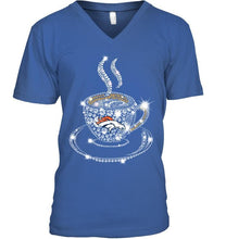 Load image into Gallery viewer, Denver Broncos coffee cup diamond glitter shirt