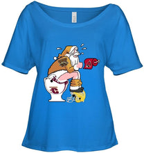 Load image into Gallery viewer, Santa Western Michigan Broncos in bathroom shirt