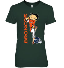 Load image into Gallery viewer, Denver Broncos betty boop fan shirt