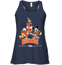 Load image into Gallery viewer, Denver Broncos mickey donald goofy fan shirt