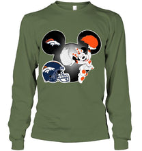 Load image into Gallery viewer, Denver Broncos Minnie cheerleader shirt