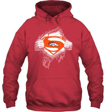 Load image into Gallery viewer, Denver Broncos Superman Ripped shirt