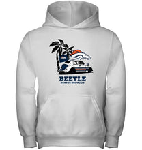 Load image into Gallery viewer, Beetle Denver Broncos on beach shirt