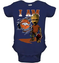 Load image into Gallery viewer, I am Denver Broncos groot shirt