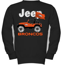 Load image into Gallery viewer, Jeep Denver Broncos fan hoodie