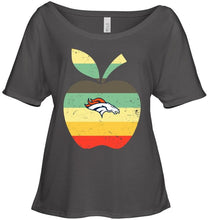 Load image into Gallery viewer, Denver Broncos teacher apple retro shirt