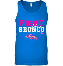 Load image into Gallery viewer, Fight like a Bronco Denver Broncos br east cancer support fan shirt
