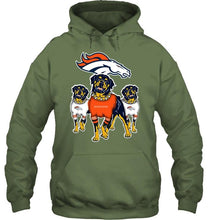 Load image into Gallery viewer, Denver Broncos Rottweilers fan hoodie