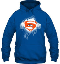 Load image into Gallery viewer, Denver Broncos Superman Ripped shirt