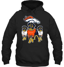 Load image into Gallery viewer, Denver Broncos Rottweilers fan hoodie
