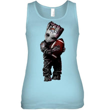 Load image into Gallery viewer, baby groot loves Denver Broncos shirt