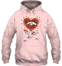 Load image into Gallery viewer, Denver Broncos tiny hearts shape shirt