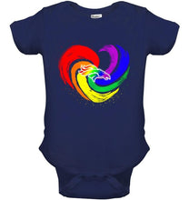 Load image into Gallery viewer, Denver Broncos lgbt tornado heart shirt