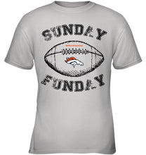 Load image into Gallery viewer, Sunday funday Denver Broncos lover shirt