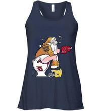 Load image into Gallery viewer, Santa Western Michigan Broncos in bathroom shirt