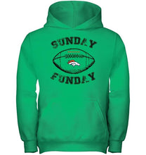 Load image into Gallery viewer, Sunday funday Denver Broncos lover shirt