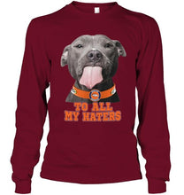 Load image into Gallery viewer, Denver Broncos to all my haters pitbull shirt