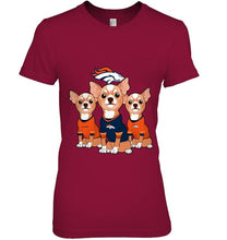 Load image into Gallery viewer, Denver Broncos Chihuahuas fan shirt