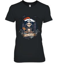 Load image into Gallery viewer, Denver Broncos Jack Skellington shirt