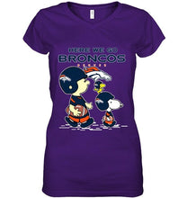 Load image into Gallery viewer, Here we go Denver Broncos snoopy shirt