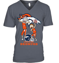 Load image into Gallery viewer, Denver Broncos Rick and morty fan shirt