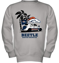 Load image into Gallery viewer, Beetle Denver Broncos on beach shirt