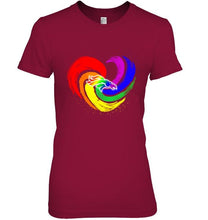 Load image into Gallery viewer, Denver Broncos lgbt tornado heart shirt