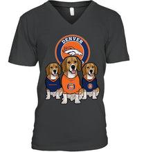 Load image into Gallery viewer, Denver Broncos Beagles fan shirt
