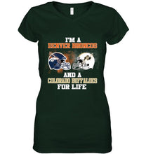 Load image into Gallery viewer, i'm a Denver Bronco and a Colorado Buffaloe for life shirt