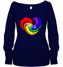 Load image into Gallery viewer, Denver Broncos lgbt tornado heart shirt