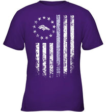 Load image into Gallery viewer, Denver Broncos american flag stars shirt