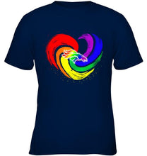 Load image into Gallery viewer, Denver Broncos lgbt tornado heart shirt