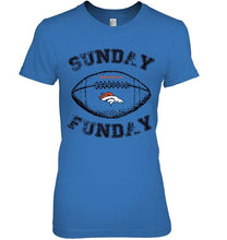 Load image into Gallery viewer, Sunday funday Denver Broncos lover shirt