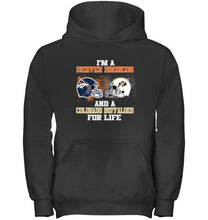 Load image into Gallery viewer, i'm a Denver Bronco and a Colorado Buffaloe for life shirt